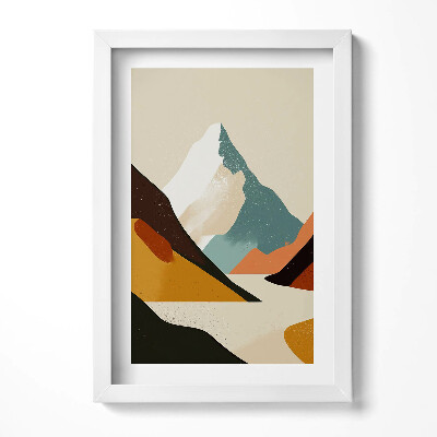 Obraz s rámem elegantní Ilustrace barevných skal