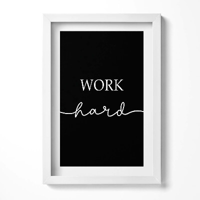 Obraz s rámem elegantní Motivační nápis 