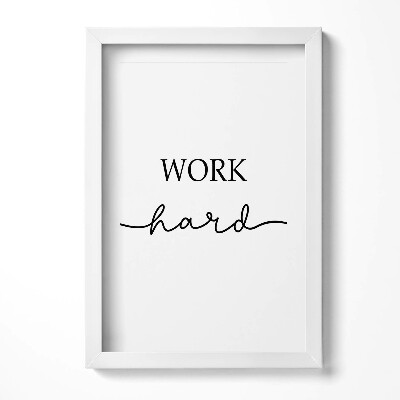 Obraz s rámem elegantní Motivační nápis 