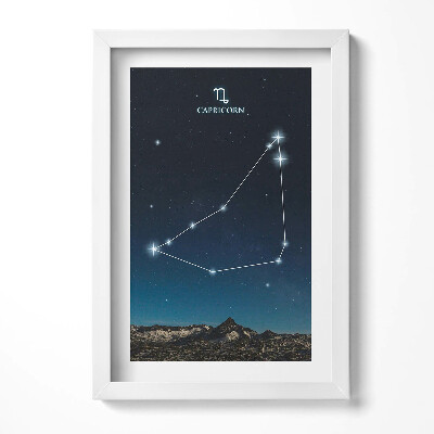 Obraz s rámem elegantní Zodiac souhvězdí Kozoroha