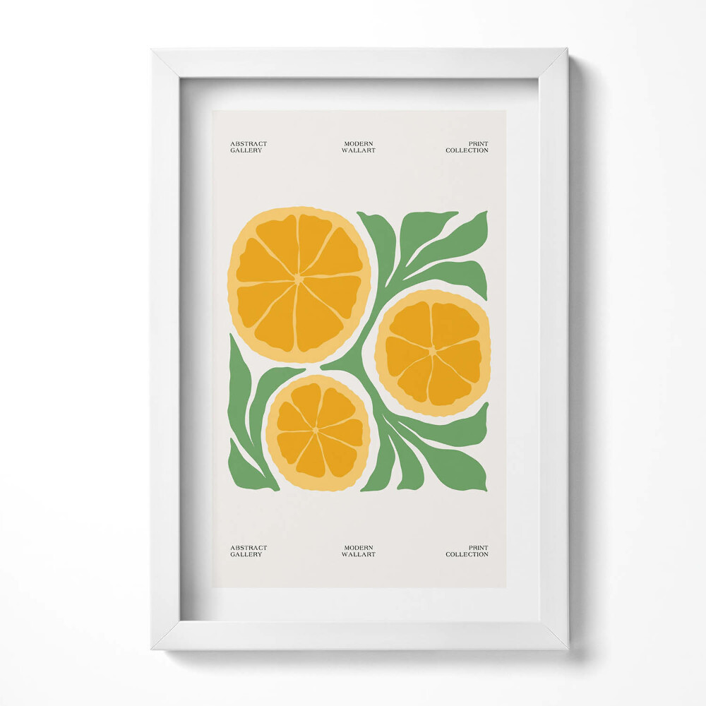 Obraz s rámem elegantní Ilustrace rostlin a květin