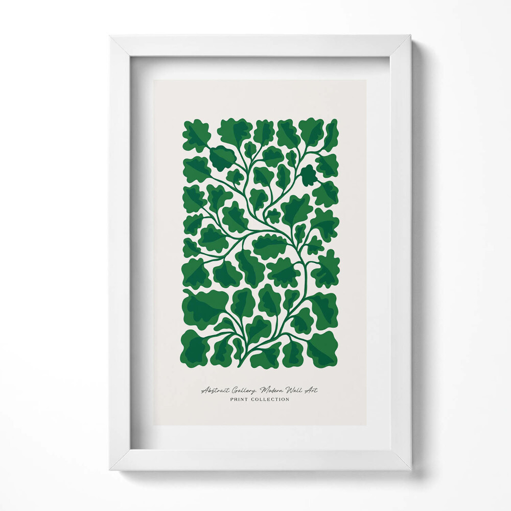 Obraz s rámem elegantní Ilustrace rostlin a květin