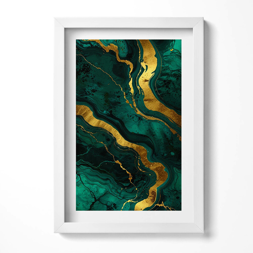 Obraz s rámem elegantní Glamour textura se zlatem