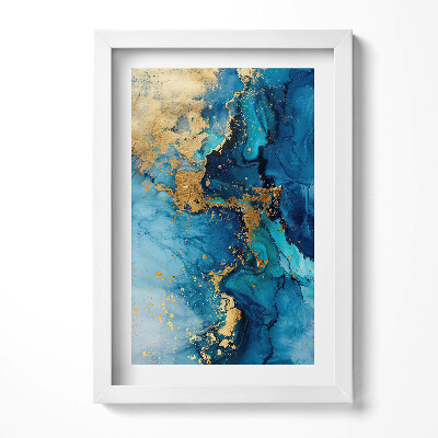 Obraz s rámem elegantní Glamour abstrakce se zlatem