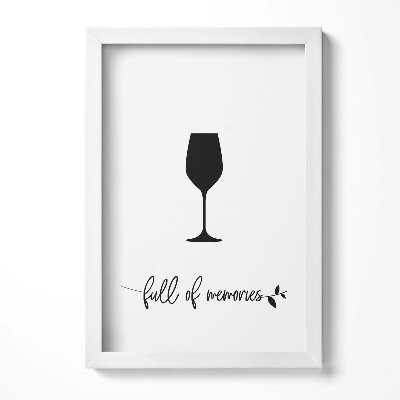 Obraz s rámem elegantní Nápis do kuchyně a jídelny 