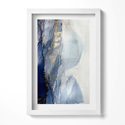 Obraz s rámem elegantní Abstrakce se zlatem