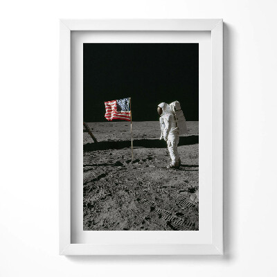Obraz s rámem elegantní Přistání na Měsíci - foto NASA