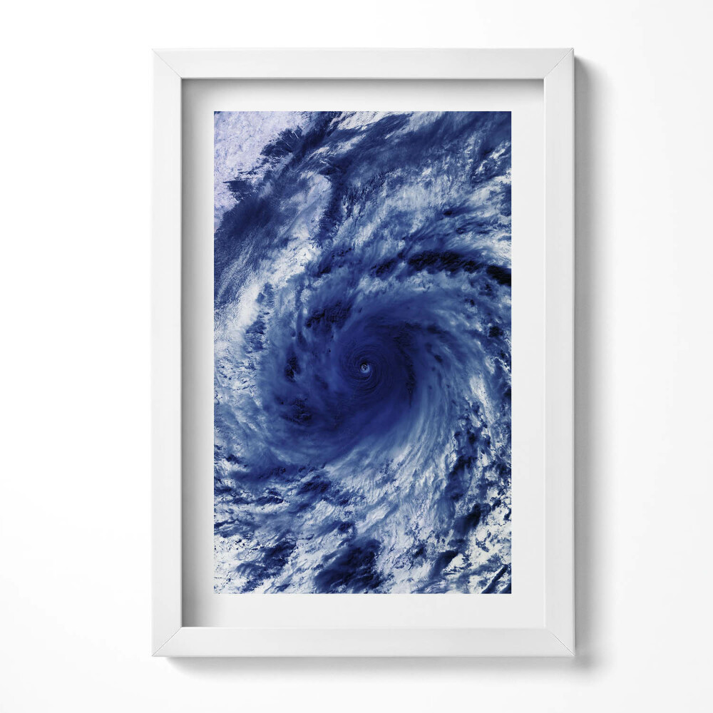 Obraz s rámem elegantní Foto NASA - cloudový vír z vesmíru