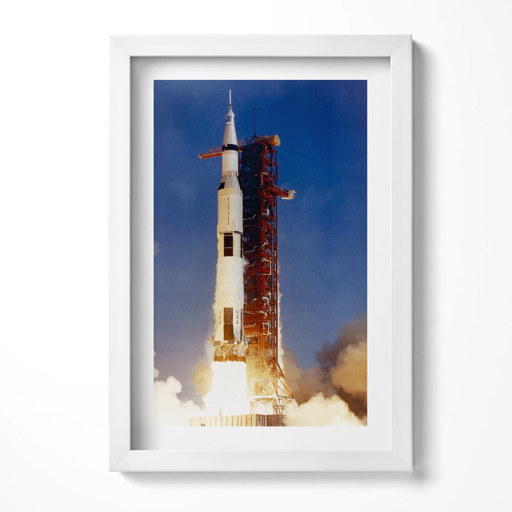 Obraz s rámem elegantní Start vesmírné rakety NASA