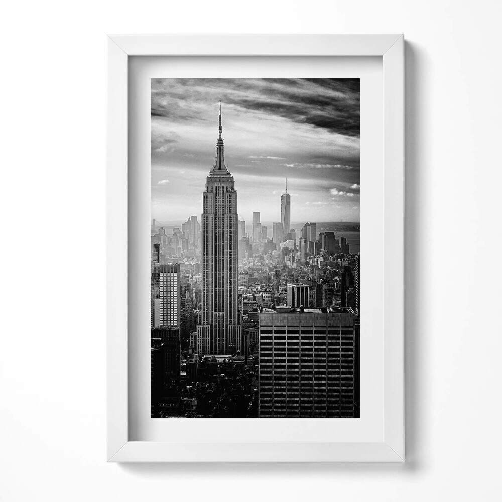 Obraz s rámem elegantní Newyorské budovy