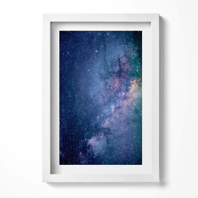 Obraz s rámem elegantní Hvězdný prostor