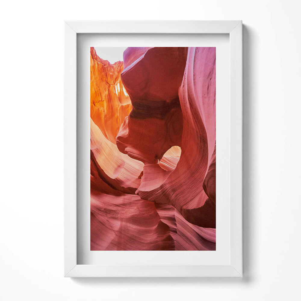 Obraz s rámem elegantní Deštivé skály