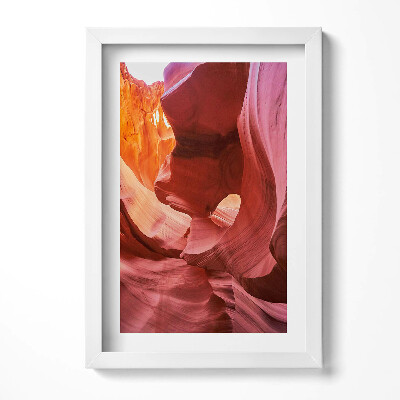 Obraz s rámem elegantní Deštivé skály