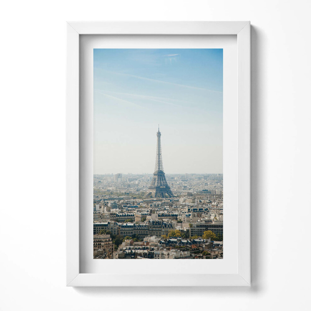 Obraz s rámem elegantní Paříž Francie Panorama Eiffelovy věže