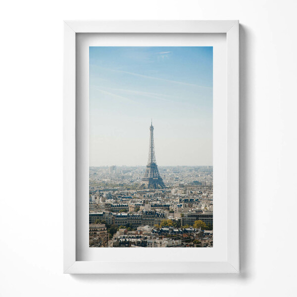Obraz s rámem elegantní Paříž Francie Panorama Eiffelovy věže