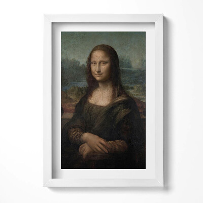 Obraz s rámem elegantní Mona Lisa Leonardo Da Vinci