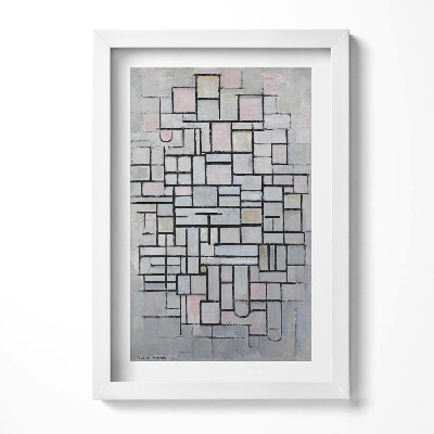 Obraz s rámem elegantní Moderní umění - geometrická skica