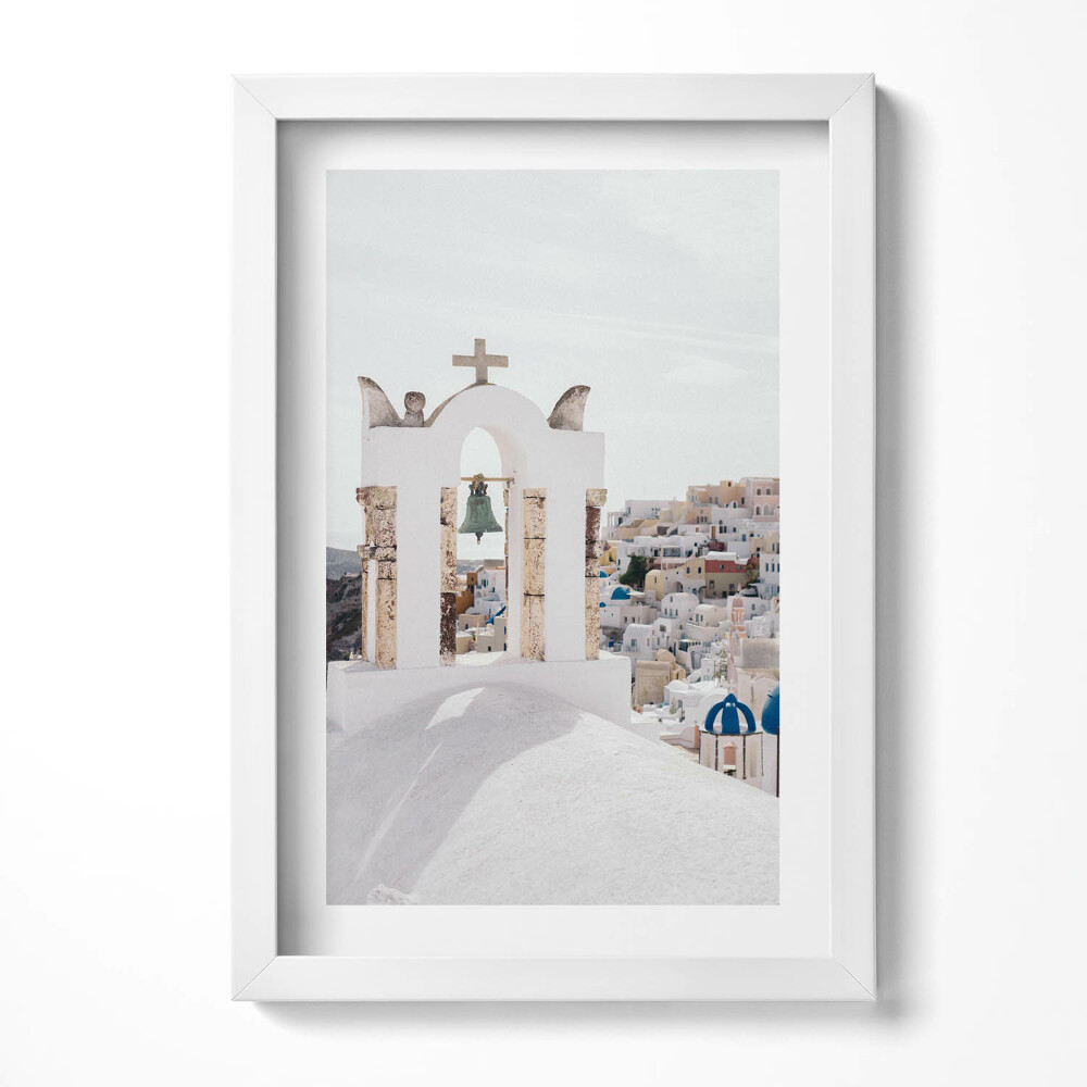 Obraz s rámem elegantní Architektura Santorini Řecko