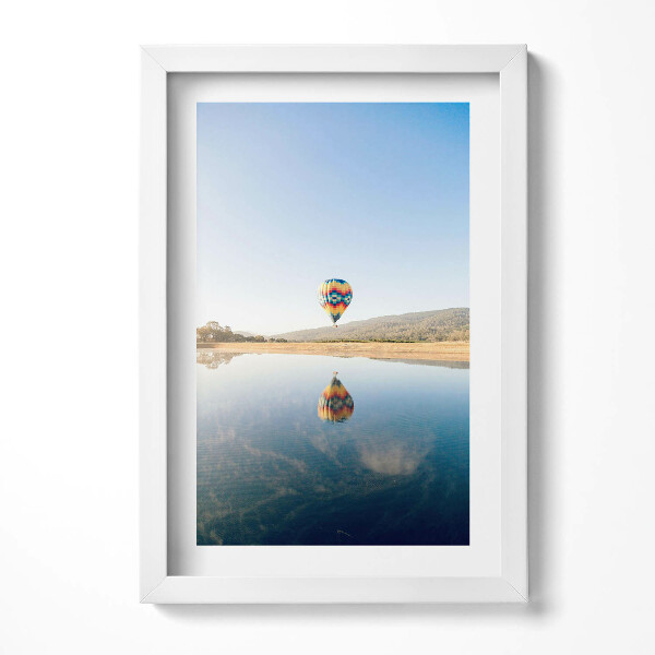 Obraz s rámem elegantní Balón nad vodou