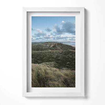 Obraz s rámem elegantní Horská krajina luk a trávy