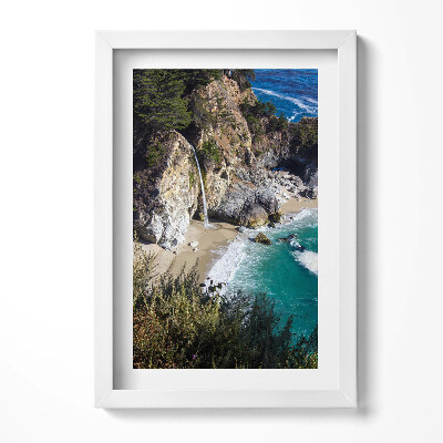 Obraz s rámem elegantní Příroda útes z ptačí perspektivy