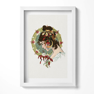 Obraz s rámem elegantní Portrét krásné ženy