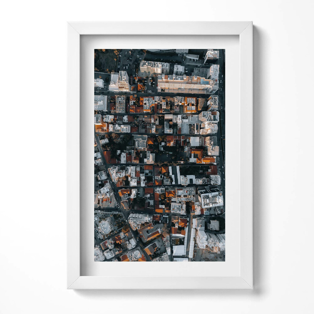 Obraz s rámem elegantní Pohled z vrcholu Limassol Kypr