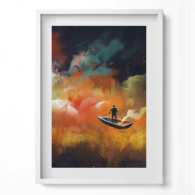 Obraz v rámu dekorativní Abstraktní představa o životě dospělých