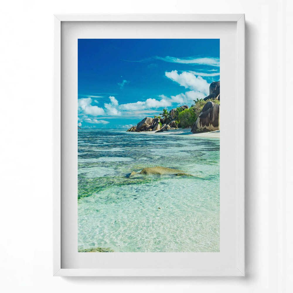 Obraz v rámu dekorativní Pohled na čistý oceán