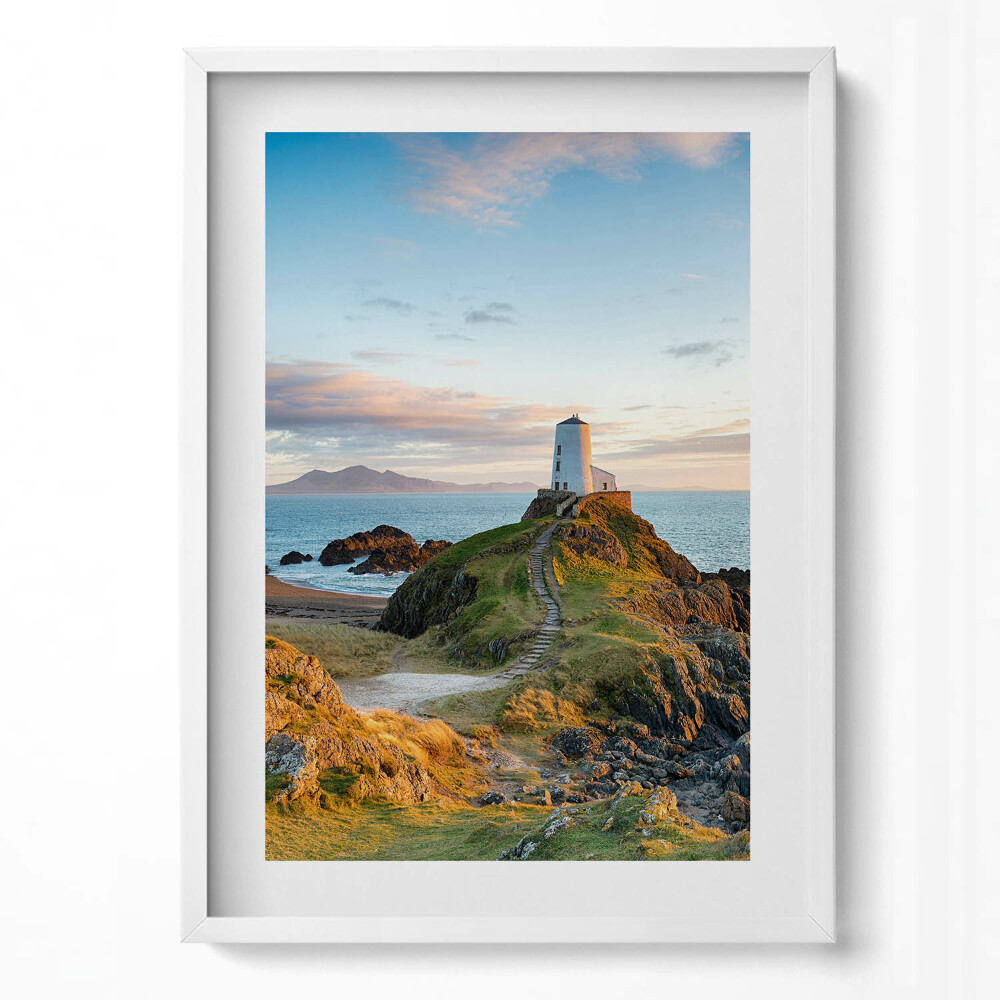 Obraz v rámu dekorativní Osamělý maják na útesu