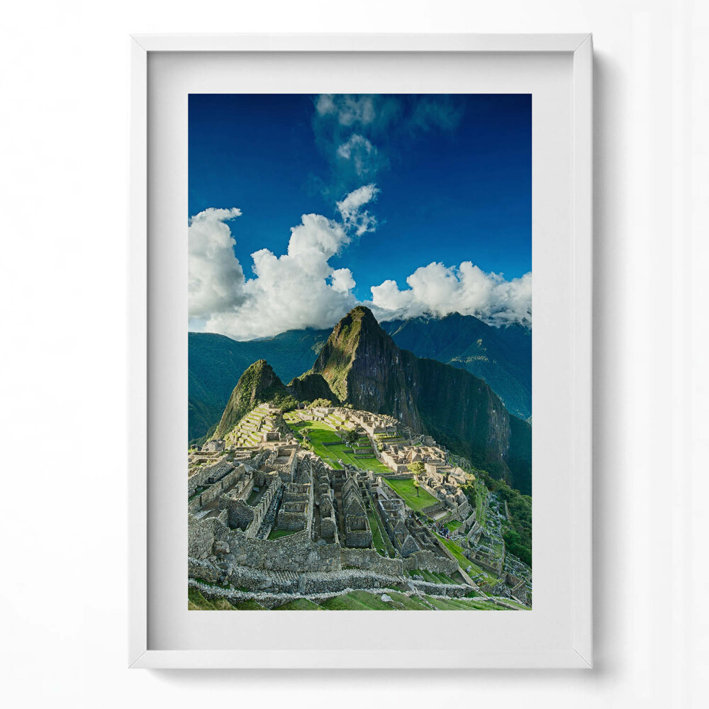 Obraz v rámu dekorativní Pohled na Machu Picchu