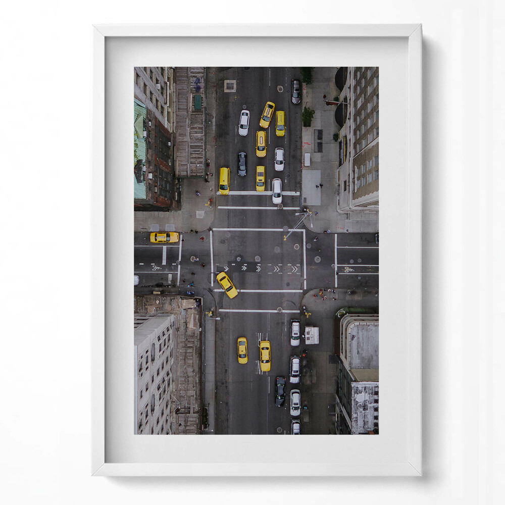 Obraz v rámu dekorativní Manhattan 5th Avenue v New Yorku