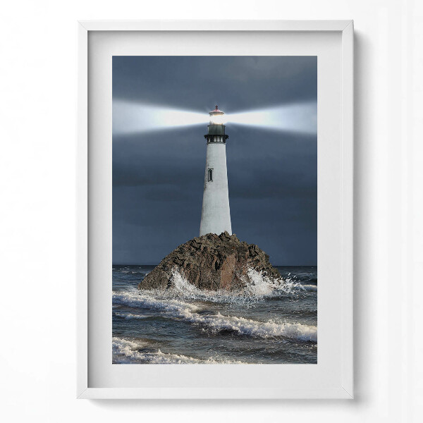 Obraz v rámu dekorativní Maják