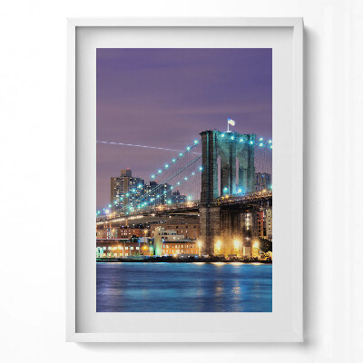 Obraz v rámu dekorativní Brooklynský most