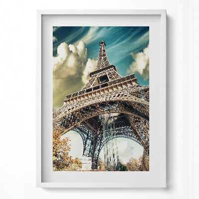Obraz v rámu dekorativní Skvělý výhled na Eiffelovu věž