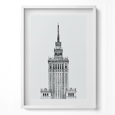 Obraz v rámu dekorativní Palác kultury a vědy Varšava