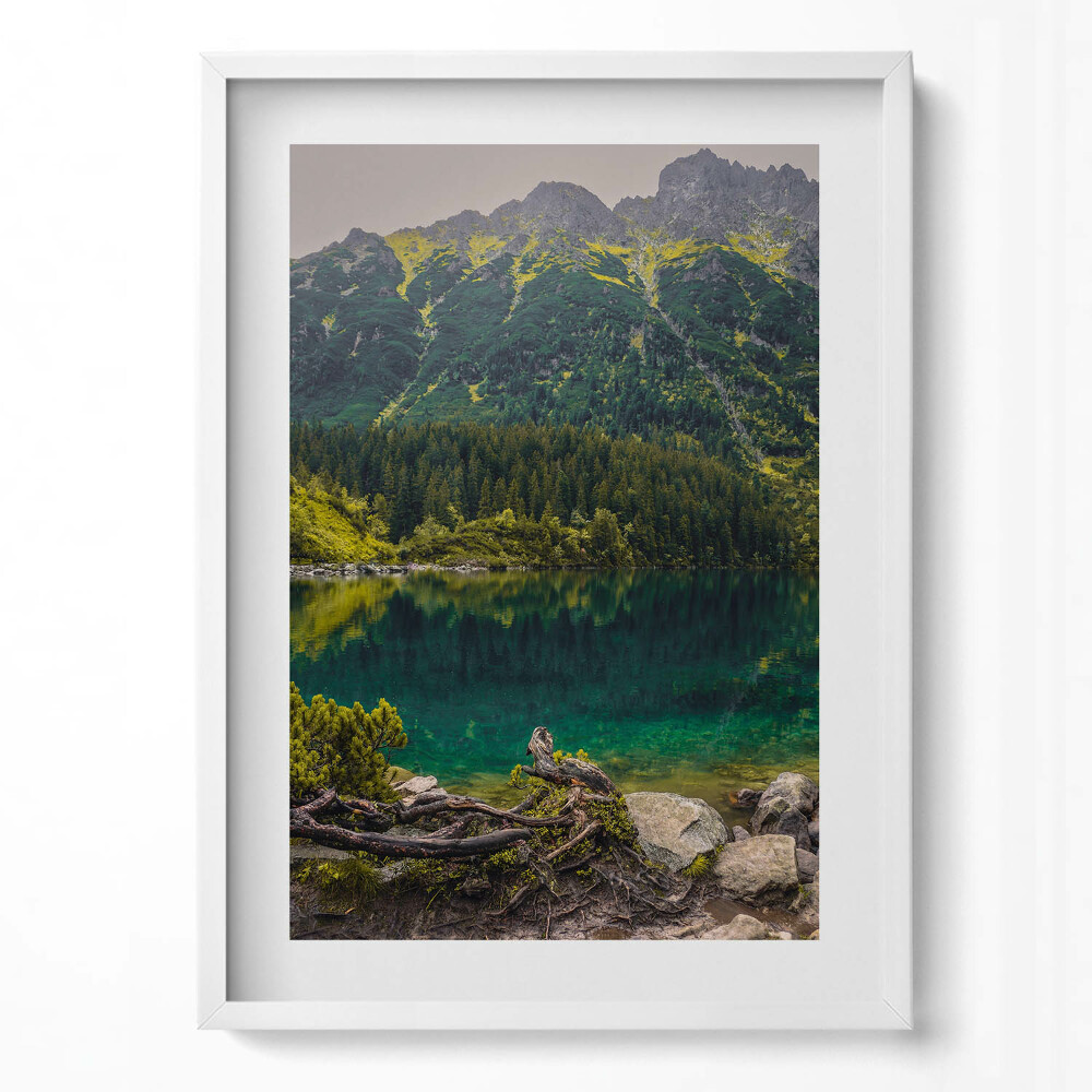 Obraz v rámu dekorativní Morskie Oko v Tatrách