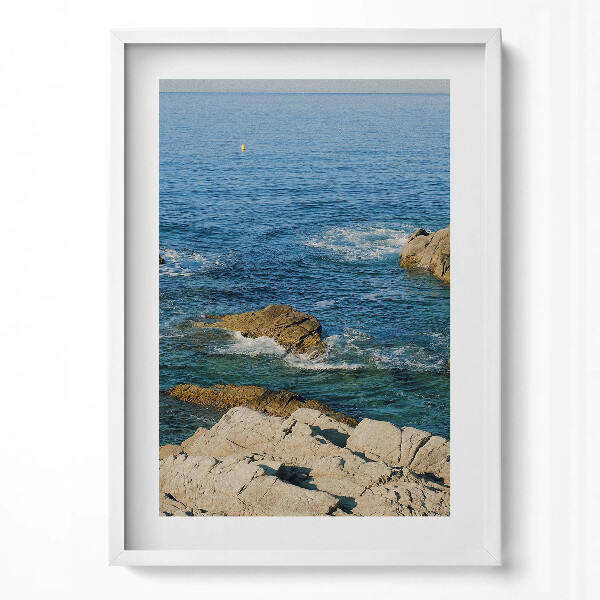 Obraz v rámu dekorativní Pobřeží Costa Brava