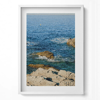 Obraz v rámu dekorativní Pobřeží Costa Brava