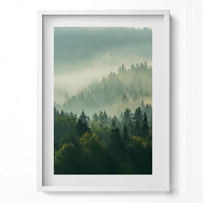 Obraz v rámu dekorativní Východ slunce v Beskydech