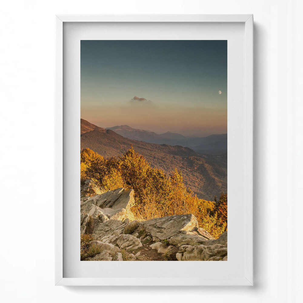 Obraz v rámu dekorativní Pohoří Bieszczady