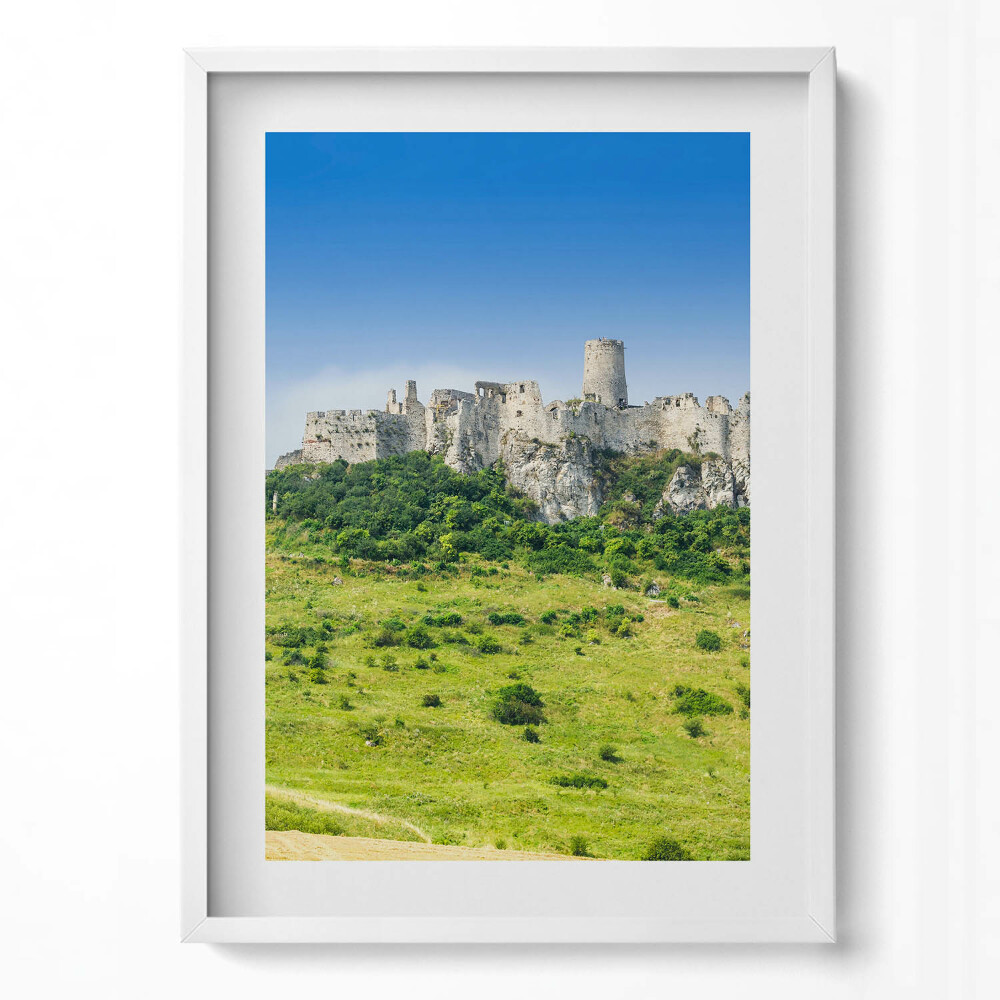 Obraz v rámu dekorativní Spišský hrad na Slovensku