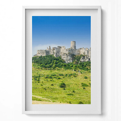 Obraz v rámu dekorativní Spišský hrad na Slovensku