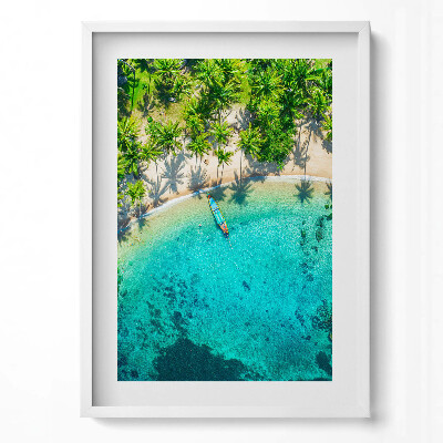 Obraz v rámu dekorativní Tropická pláž v Koh Tao