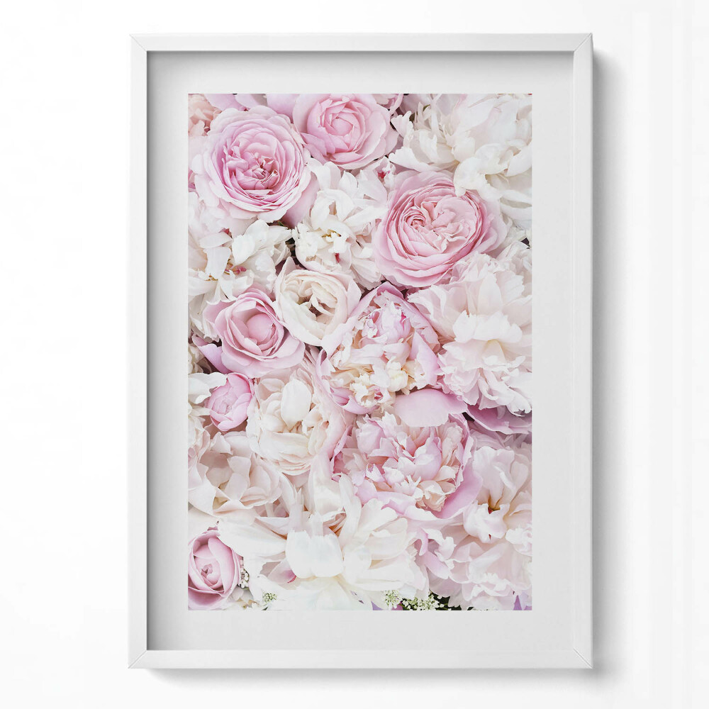 Obraz v rámu dekorativní Dekorativní květiny