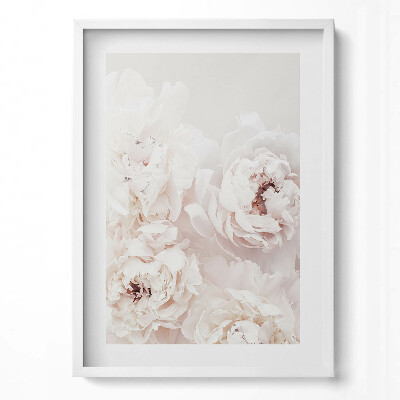 Obraz v rámu dekorativní Pivoňkové květy