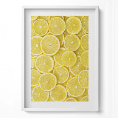 Obraz v rámu dekorativní Citronové ovoce