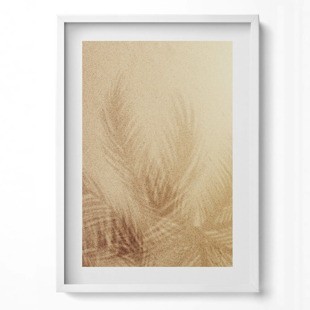 Obraz v rámu dekorativní Pláž písek dovolená