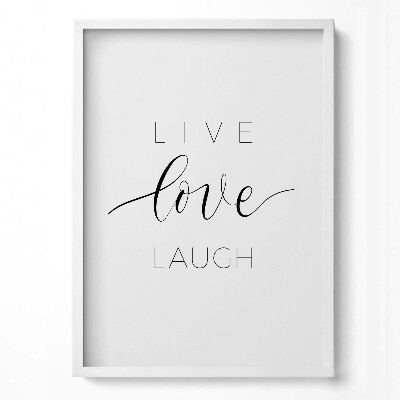 Obraz v rámu dekorativní Nápis do bytu 