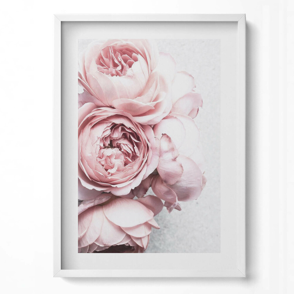 Obraz v rámu dekorativní Jemná romantická kytice květin